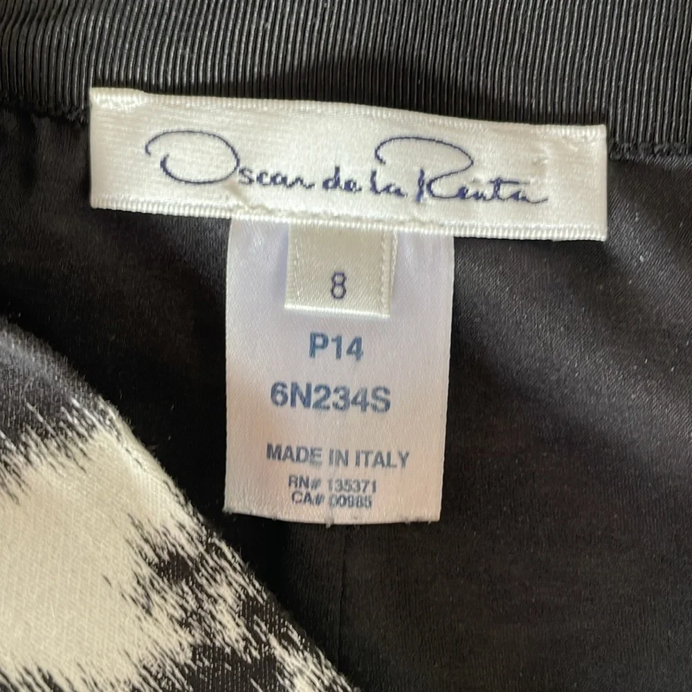 Oscar De La Renta two tone pencil Skirt size 8 - Picture 5 of 6